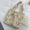 Floral Print Thin Shoulder Bag with Large Capacity