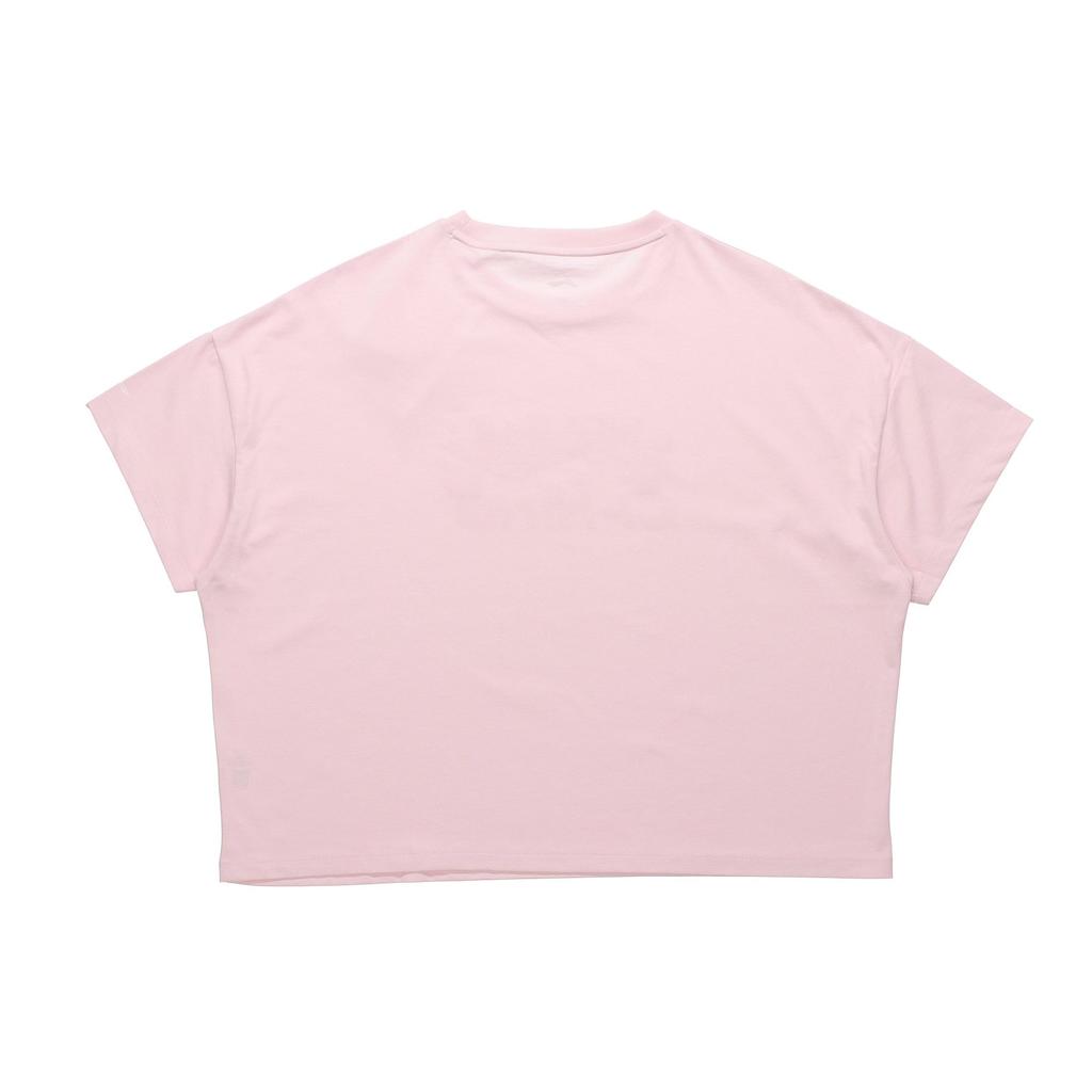 Li Ning Sports Fashion Collection Drop Shoulder Sleeve T Shirt Women's Pink AHSR832-8