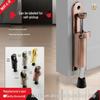 Magnetic Foot Pedal Door Holder - Invisible Step-On Stopper with Anti-Collision and No-Punch Installation