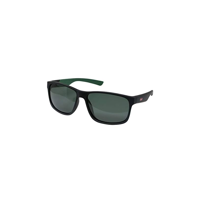 Coleman Sunglasses, UV Protection, Polarized Lenses, Black Matte-Green, CO3076-2