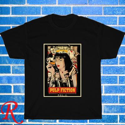 New!  Pulp Fiction Famous Retro Black  Grey  Navy  White Size S-5XL Unisex T-Shirt