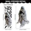 Extra Large Halloween Ghost Window Clings Vintage Ghost Black Bat Window Stickers For Home Classroom Office Diy Party Decoration