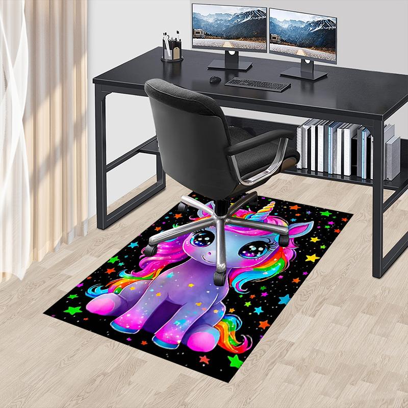1PC Unicorn Starry Extra Large Non-Slip Floor carpet, Office, family, bedroom, Studio - Large Area RugJ0406