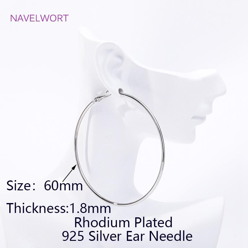 Trendy 14K Gold Plated Simple Round Round Hoop Earrings,High Quality Big Circle Earrings For Women Earring Party Jewelry Gift