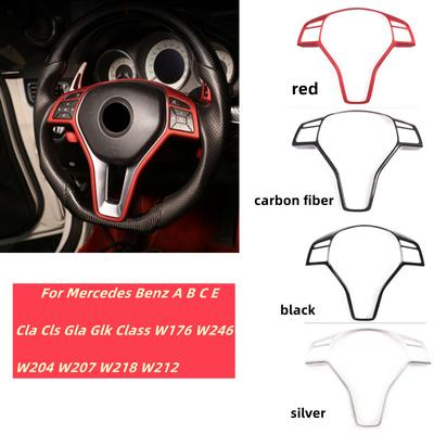 Kryt obložení rámu volantu pro Mercedes Benz ABCE CLA CLS GLA Třída GLK W176 W246 W204 W207 W212 W117 W218 X156