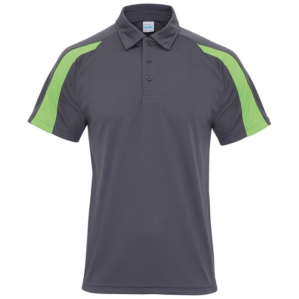 Just Cool Mens Cool Contrast Polo Shirt