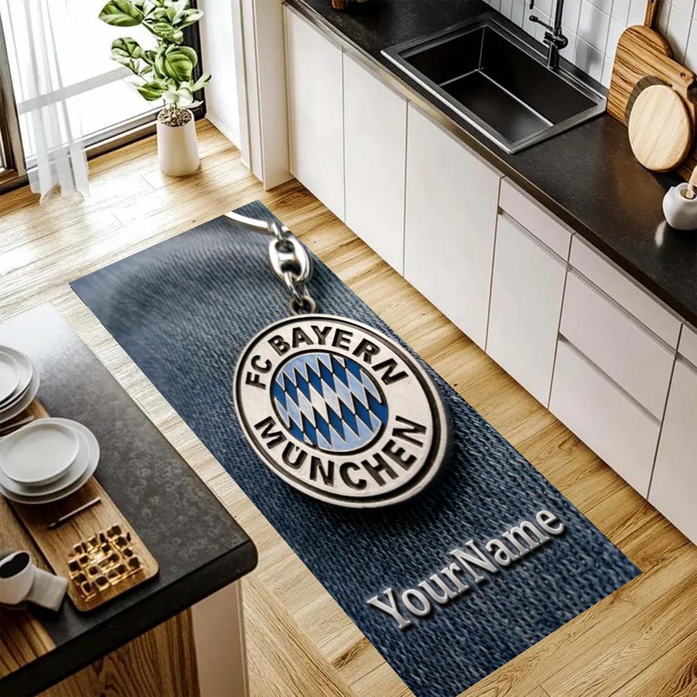 Fc Bayern Mnchen Customize Your Name Kitchen Rug Runner Rug Laundry Mat Hallway Entryway The Best Gift Choice