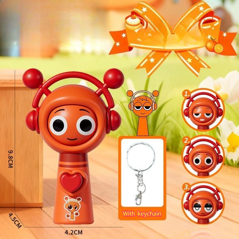 1/6pcs Mini Sprunki Action Figure Face-changing Toy Movie Sprunki Wenda Model Doll Figurines with Keychain Kids Gift
