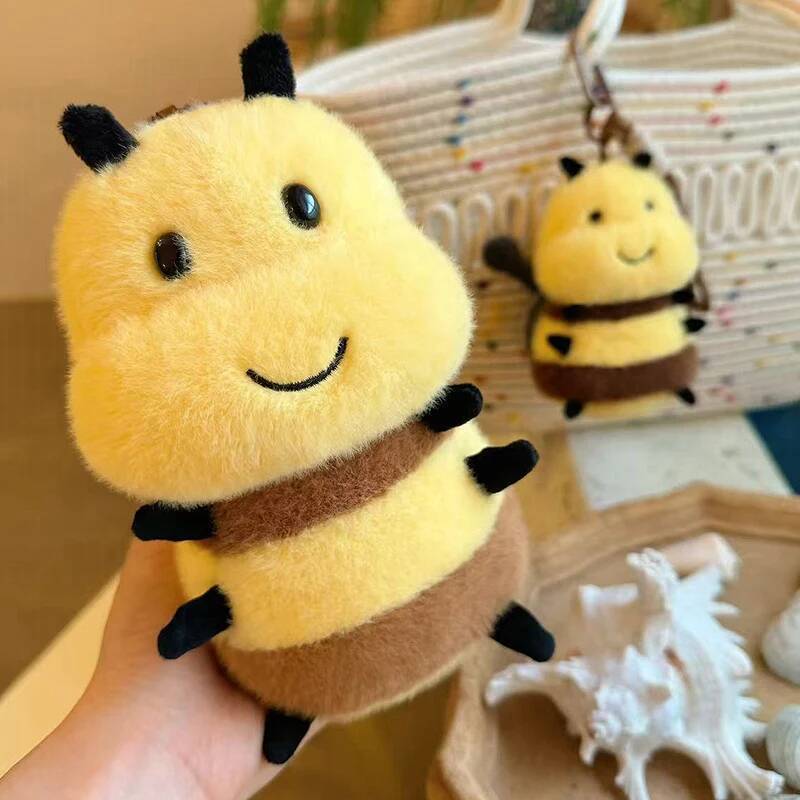 Peluche Ape Miele Carini Morbidi Insetti Volanti Animali Adorabile Ape con Ali Bambola Cuscino Peluche Regalo di Compleanno per Bambini