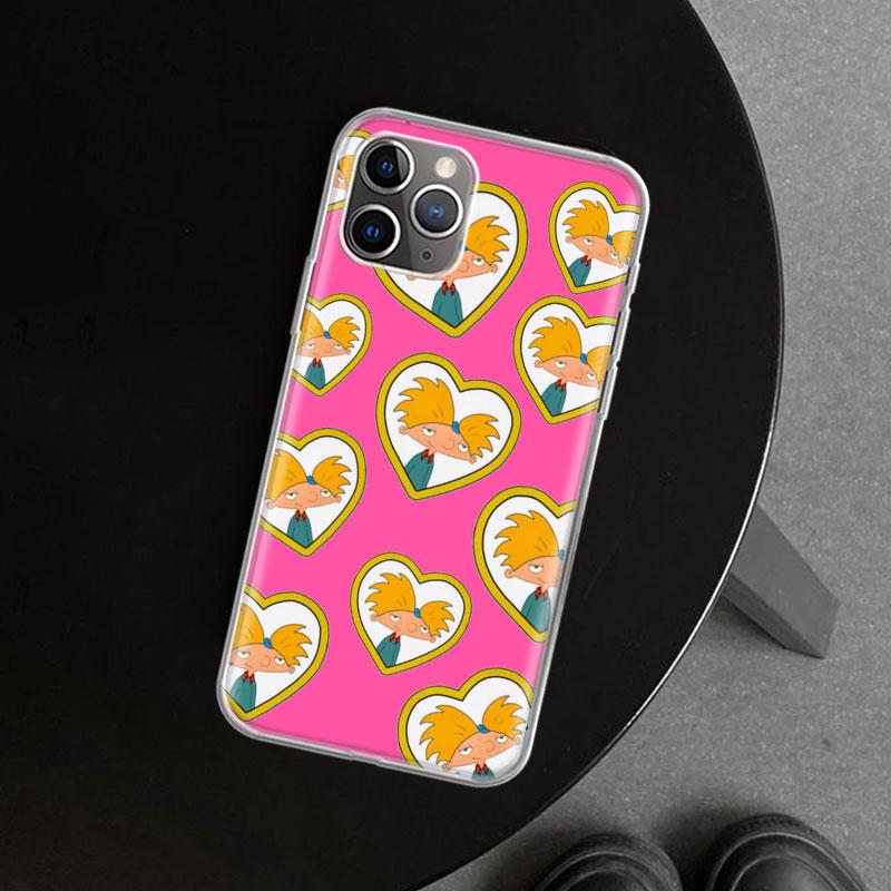 

Hey Arnold Helga Cute Funny Cartoon Phone Case Cover For iPhone 11 12 13 Mini 14 15 Plus 16 Pro Max 17 Air 7 8 + SE Art Customiz iPhone 14 Plus