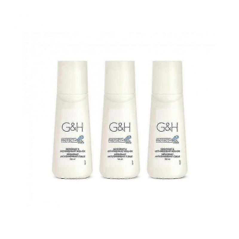 X 3 Flasche Gh Protect+ Deodorant Antitranspirant Roll-on Größe 100 ml.