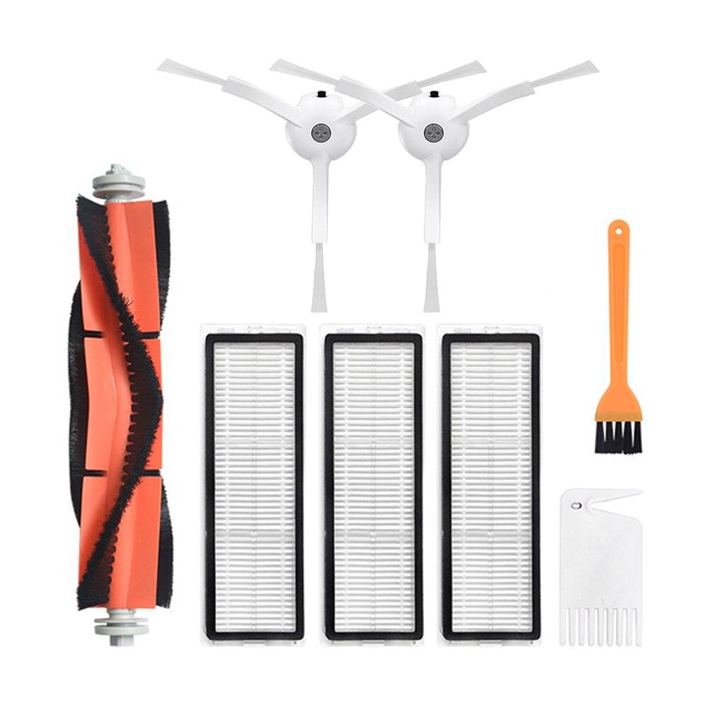 HEPA-filter + sidebørste + hovedbørste for Xiaomi MI Robotstøvsuger 2 Roborock S50 S51 støvsugerdeler, tilbehør