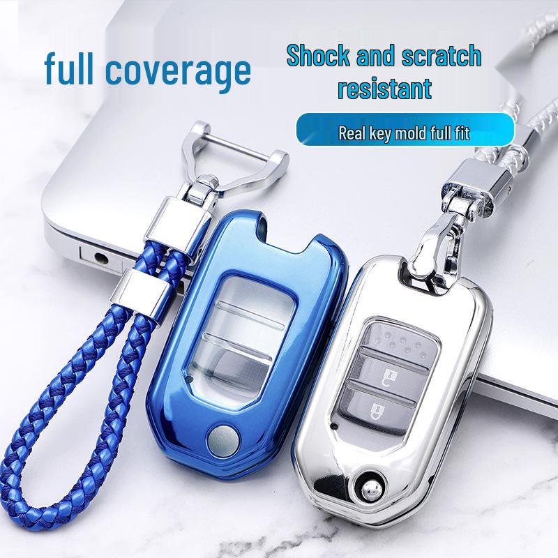 TPU Key Shell for Honda Vezel, Accord, XRV, Fit Folding Key Cover