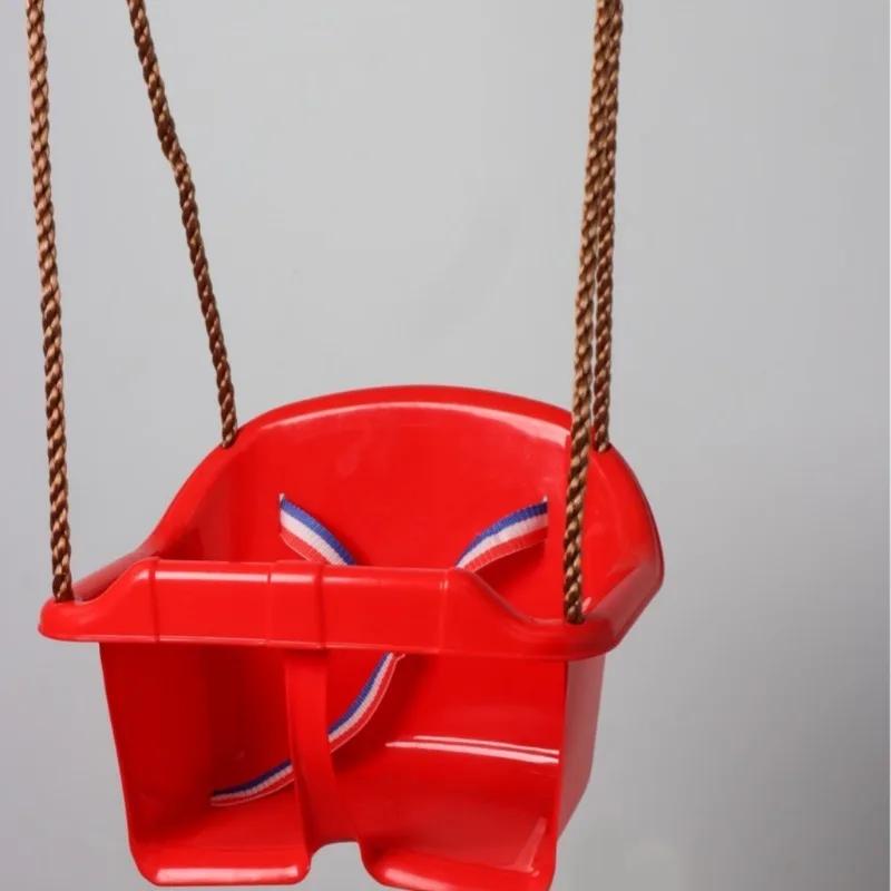 Children's Hanging Basket Swing with Seat Belt Accessories Baby Hanging Basket Home Backyard Playground Toys Swing Hanging Chair