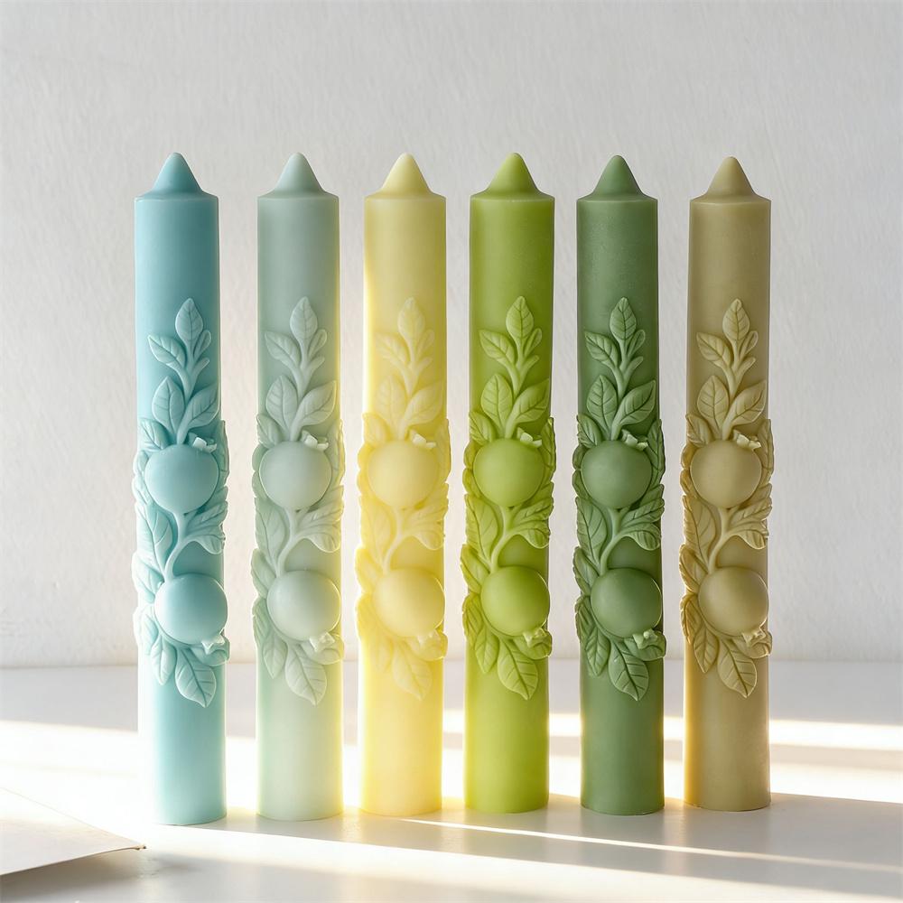 Handmade Candle Mold Heat-Resistant Silicone Candle Mold Long Rod Candle Mold Non-Toxic