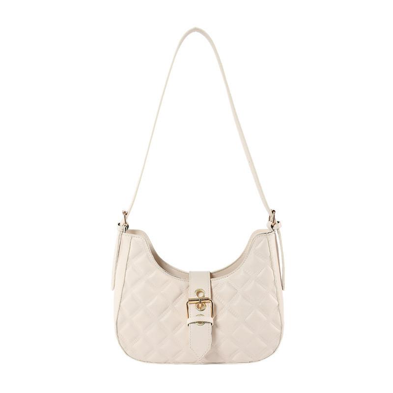Factory Wholesale Women s Bags2024 Spring New Popular Rhombus Single Shoulder Bag бежевый