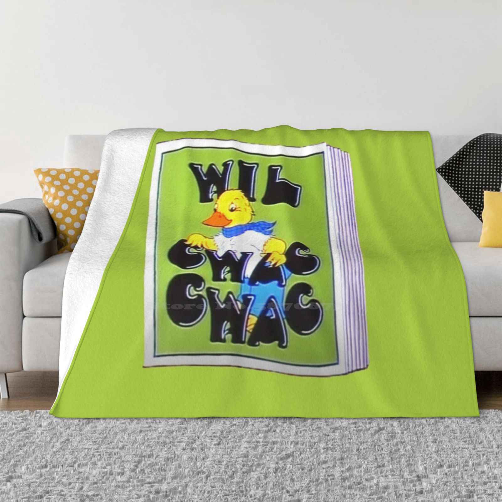 Wil Cwac Cwac / Will Quack Quack-Retro Children'S Tv All Sizes Soft Cover Blanket Home Decor Bedding Cwac Cwac Welsh English