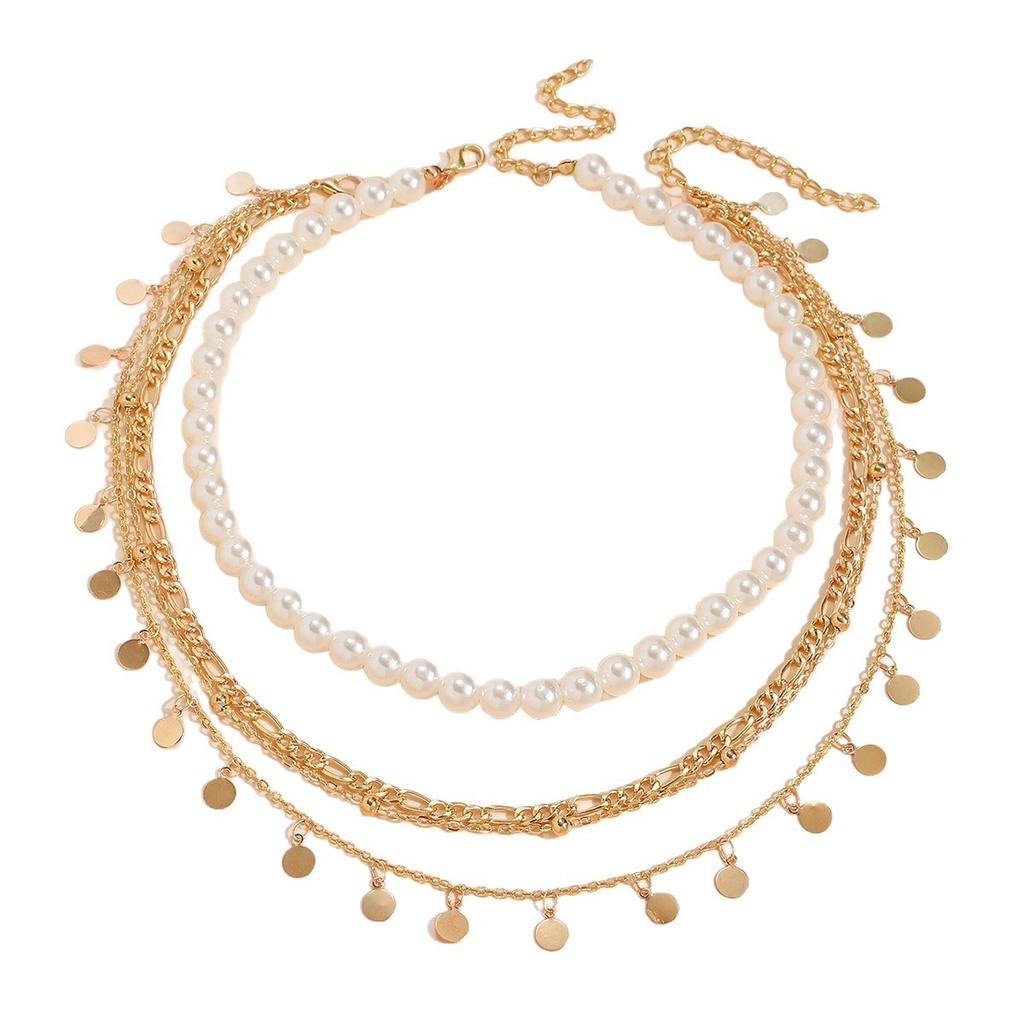 European and American Fashion Multi-layer Necklace Trendy, Sexy, Versatile Pendant Clavicle Chain Personalized Layered Jewelry