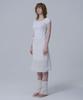 War For Woman Wsk-06 Jacquard Midi Skirt_White