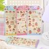 4Pcs Kawaii Crayon Shin-Chan Sticker 3D Crystal Sticker Waterproof Lovable Decor Cartoon Crystal Stickers Diy Diary Stationery