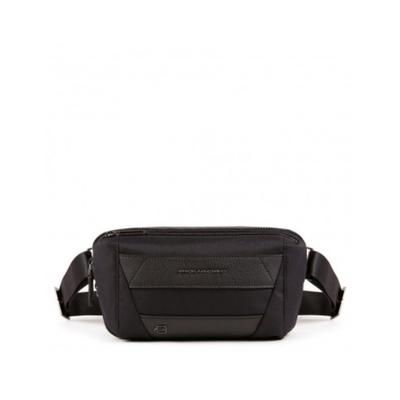 Piquadro, Trakai, Leather Fanny Pack, Black, 27 X 14.5 X 7.5 Cm, For Men