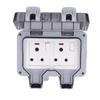 Cover Box Oulet IP66 Weatherproof South Africa Outdoor Socket with Switches Indicator Lights