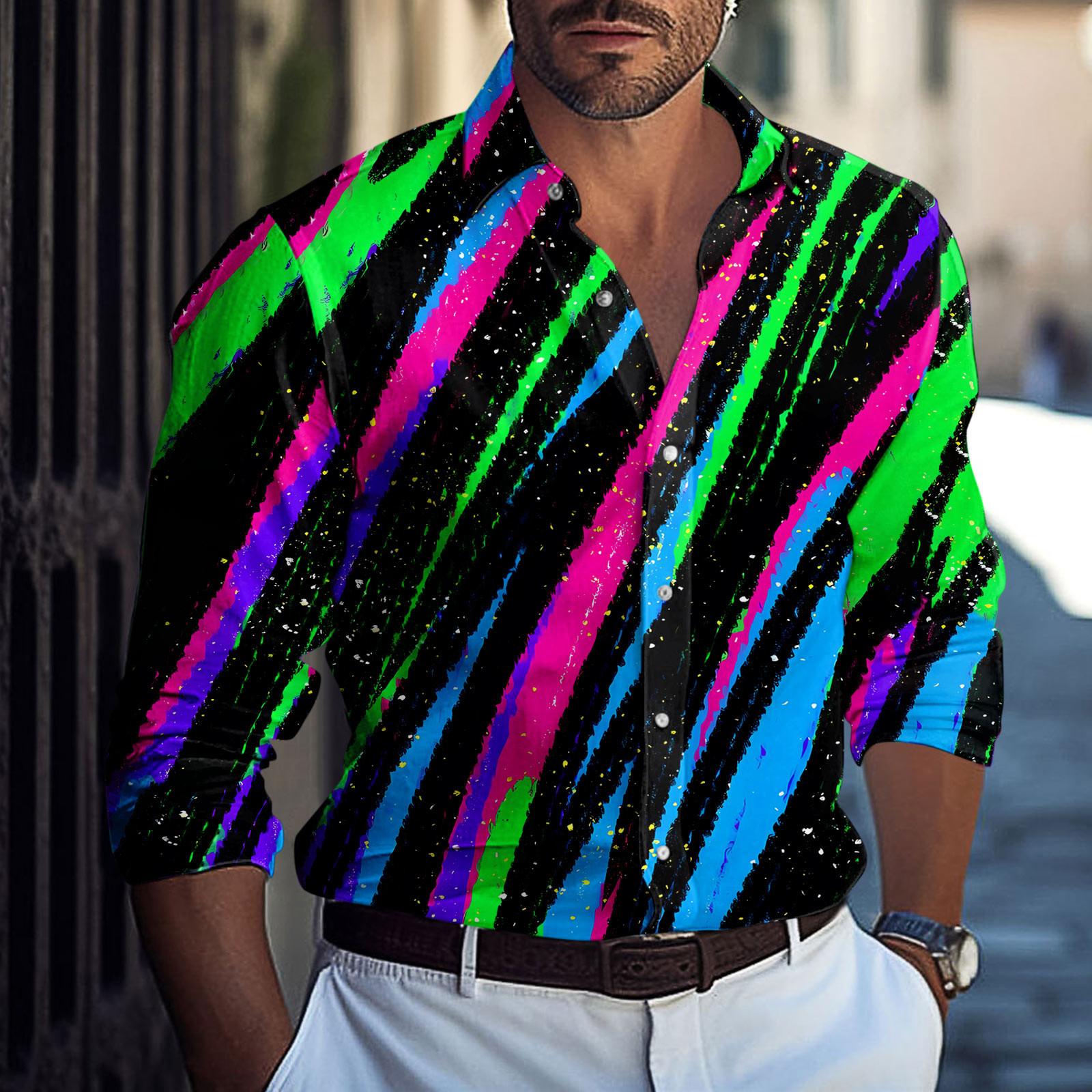 

Мужская летняя новая свободная рубашка с длинным рукавом с принтом, кардиган, пляжная рубашка XXXL зелёный