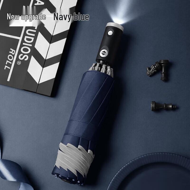 XuQing Manual Reverse Folding Umbrella with LED Handle