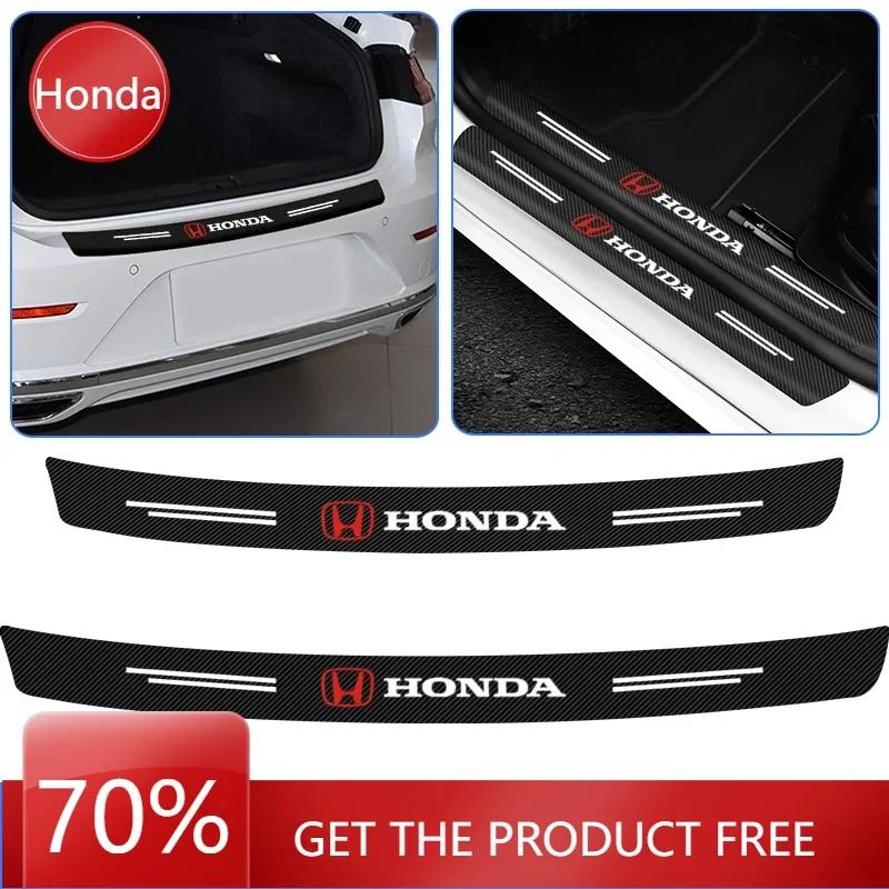 Car Hot XR Carbon Fiber Car Rear Bumper Trunk Guard Protected Sticker For Honda Civic Varadero Xl1000 Xadv 750 Forza Vt600 Aut