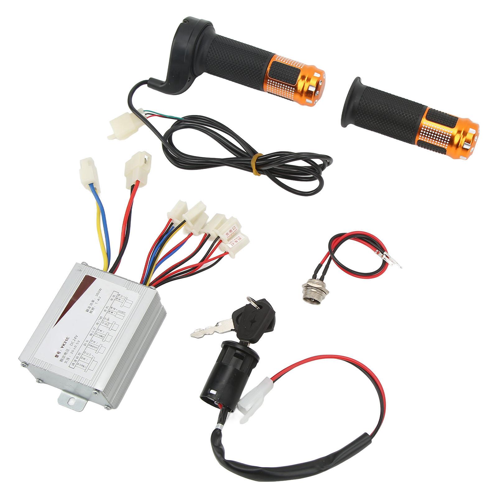 

Комплект из 4-х электродвигателей с щеткой из алюминиевого сплава, аксессуары для электровелосипеда с замком на руле