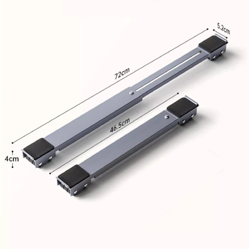 2PCS Refrigerator Mobile Base Universal Washing Machine Stand Adjustable Length Roller Stand Labor-Saving Furniture Moving Base