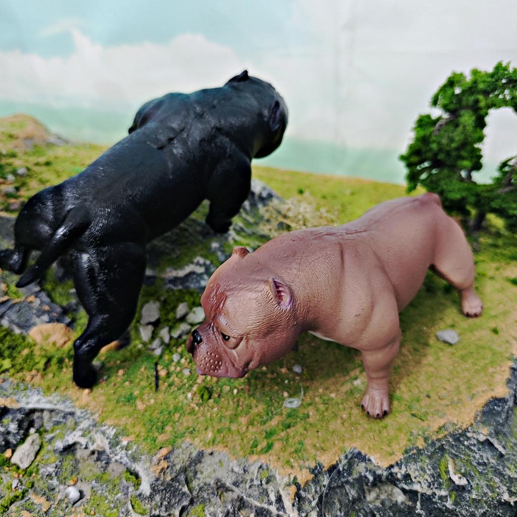 American Bully Pitbull Pvc Dog Replica For Kids Education And Home Decoration