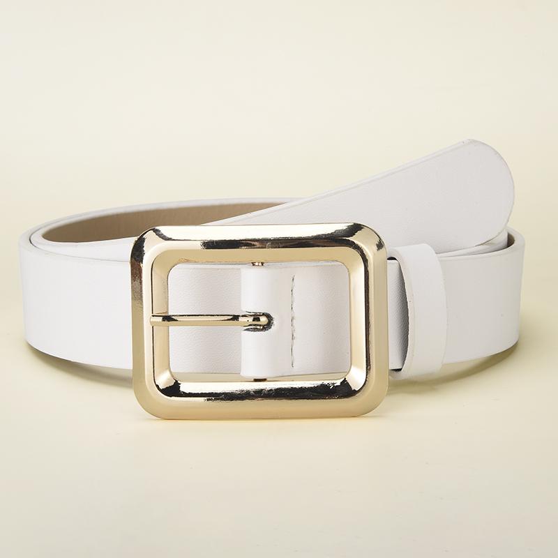 Fashionable Square Pin Buckle Women's Belt With Dress Casual Pants Belt Retro Trendy Women's Birthday Party Gifts