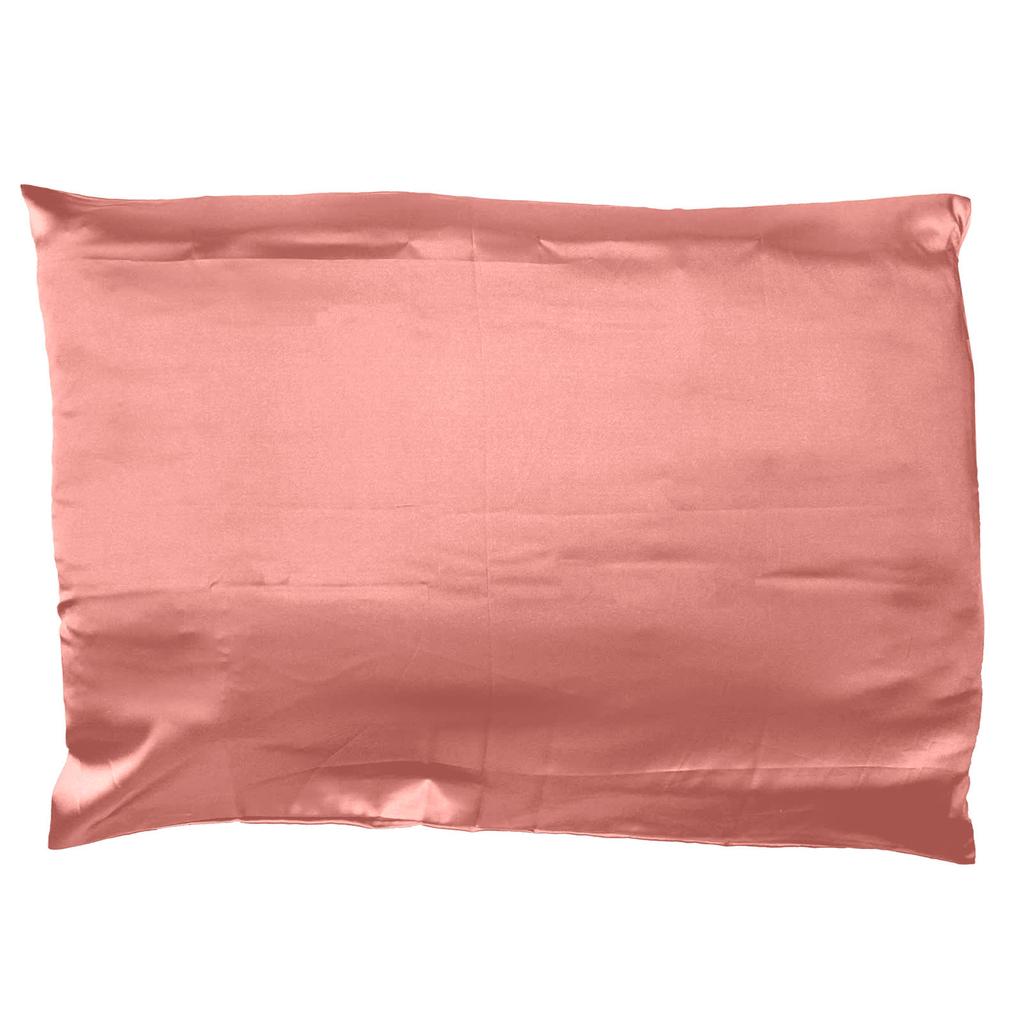 Kitsch, satin pillowcase, standard size, terracotta, 1 pillowcase
