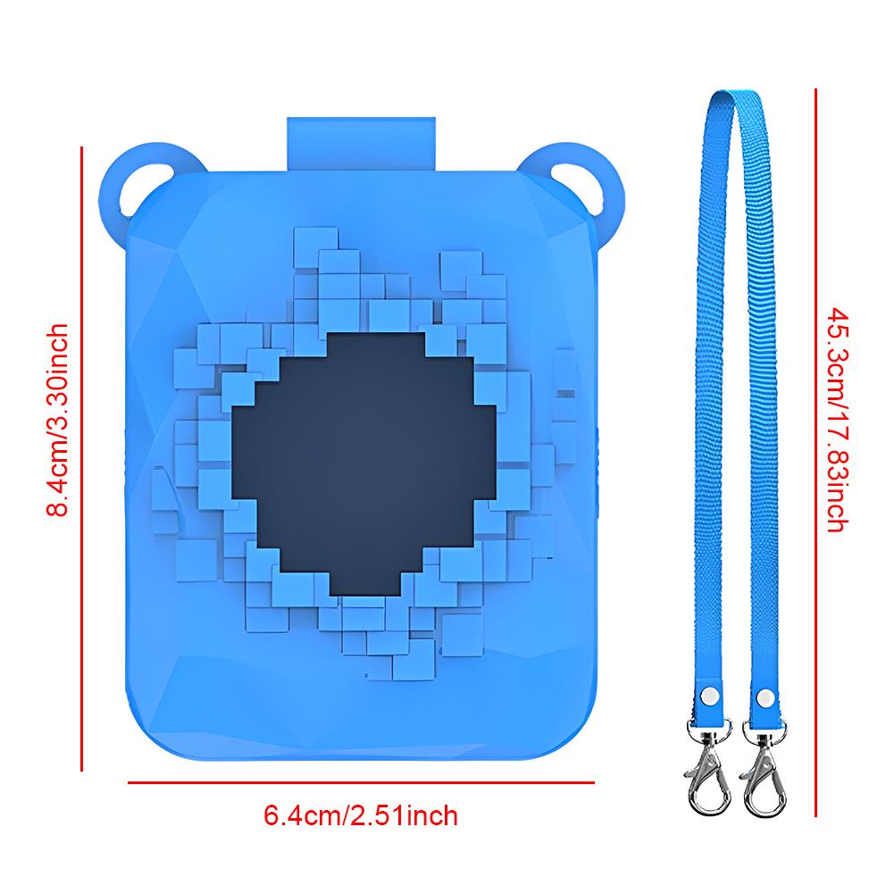Silicone Case Washable Protective Skin Sleeve with Lanyard Silicone Protective Case for Bitzee Magicals Virtual Electronic Pets