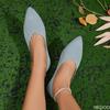 Sharp Pointed Temperament Baotou Casual Flat Shoes Spring Summer New Style Simple Comfortable Daily Non Tiring Women's Shoes