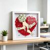 Personalisierte Mommy Ich Liebe Dich Blume Schattenbox Benutzerdefinierte Namen Händchen haltend Rahmen Geschenke für Mama Oma von Tochter oder Sohn am Muttertag