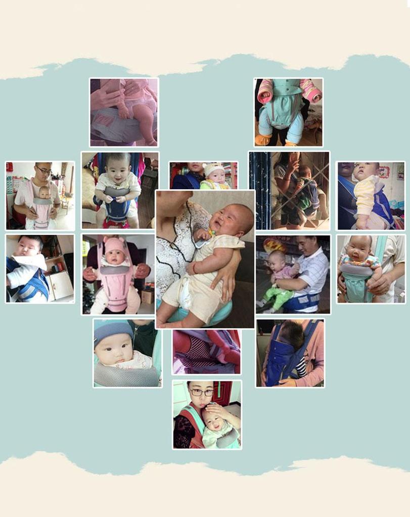 Ergonomic Baby Carrier Infant Kid Baby Sling Front Facing Kangaroo Baby Wrap Carrier for Baby Travel 0-36 Months