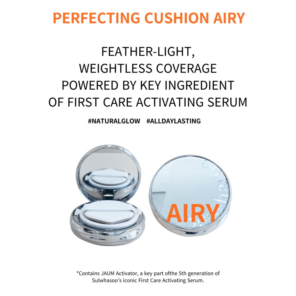 Sulwhasoo Perfecting Cushion Airy SPF50+/PA+++ (Product 15g + Refill 15g)
