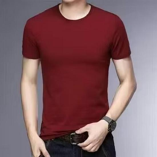 T-shirt da uomo a tinta unita, vestibilità slim, ad asciugatura rapida, in modal
