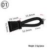 20-Piece Tank Style Thick Rope Zipper Pull for Backpacks, Suitcases, Luggage