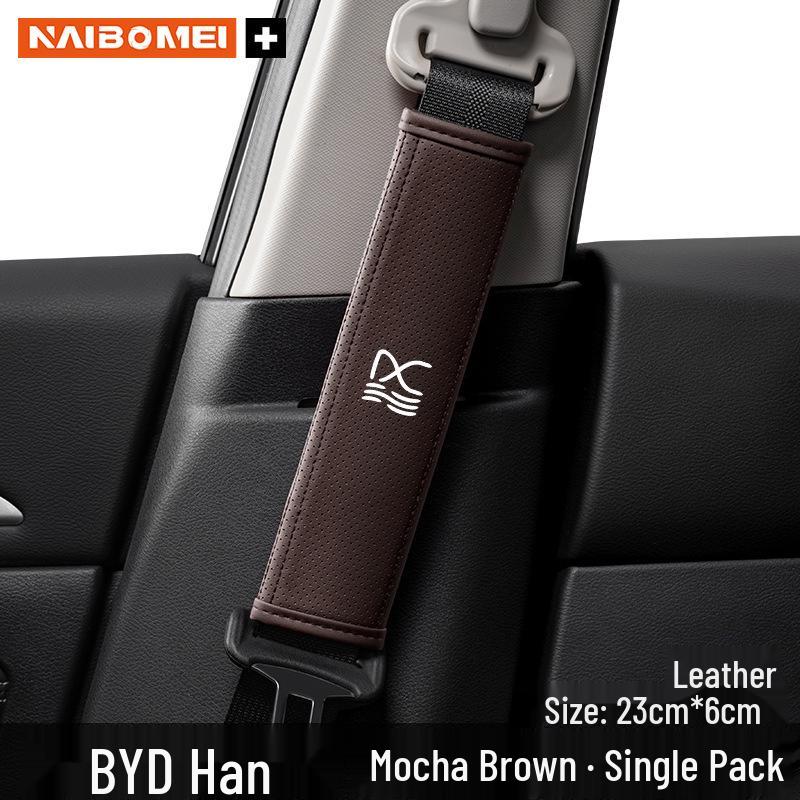 BYD Han EV Seat Belt Shoulder Pads - Leather Covers & Interior Accessories