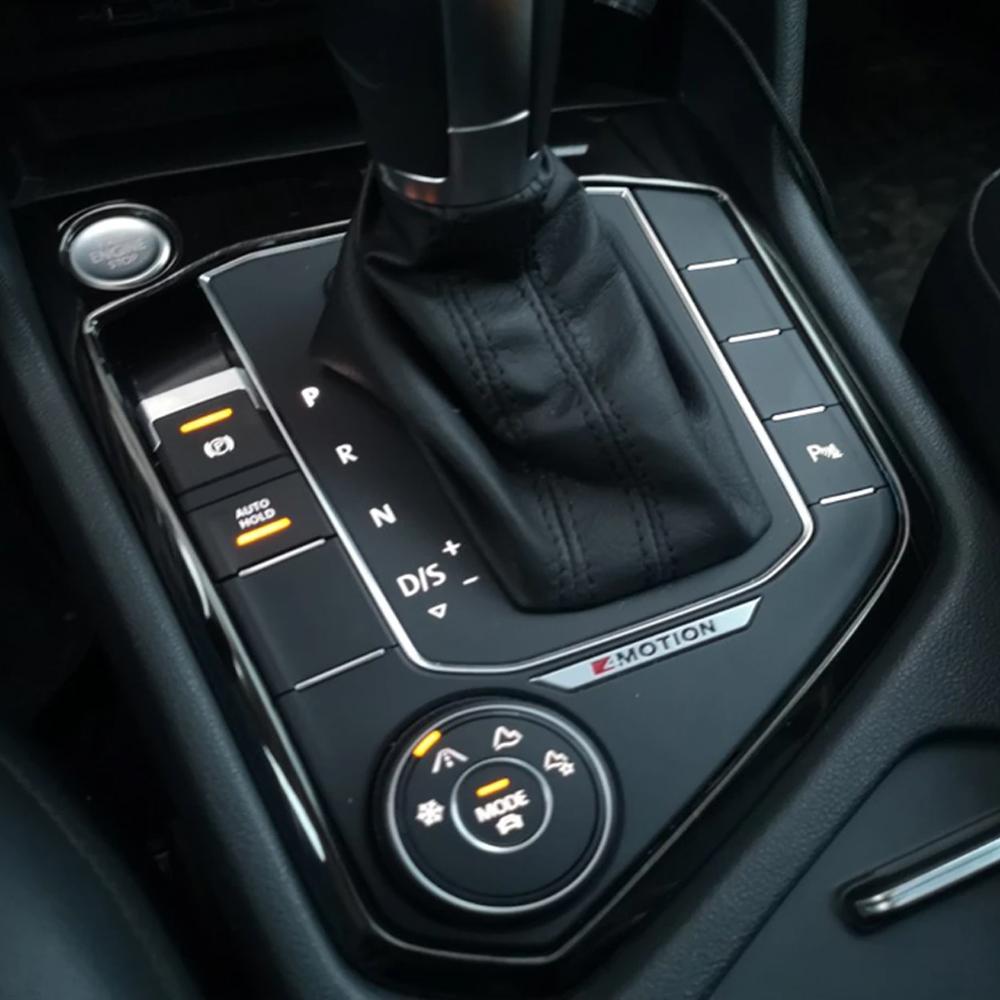 Car Styling Stainless Steel Cover Stickers Gear Shift Panel Interior Trim For Volkswagen Tiguan VW Tiguan L MK2 2016 -2026