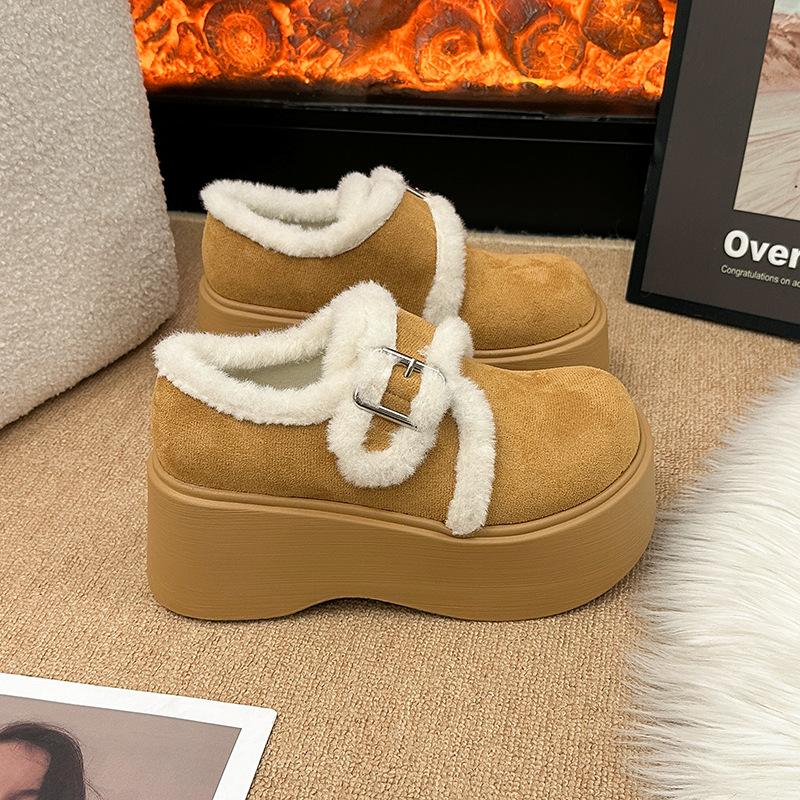 Women's Thick Bottom Fashion Winter Lightweight Warm Anti Cold Snow Boots Non-slip Casual Sneakers Cotton Boots Fur Shoes