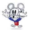 Christmas  Cartoon Red Minnie Bow Mickey Balloon Charm Beads Fit Original Pendant Bracelet Diy Gift For Women Party Gifts