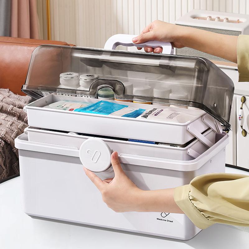 Boîte de Rangement Médical Domestique Extra-Large Multicouche Star You