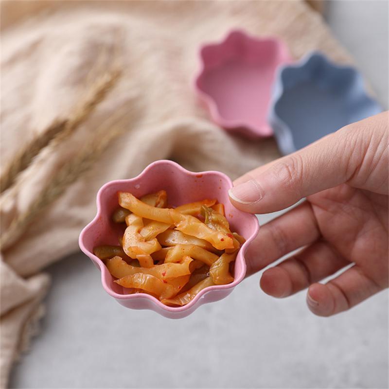 Dinnerware Mini Bowl Love Heart Shape Wheat Straw Bowls For Food Tableware Vinegar Seasoning Bowls Bargains Kitchen Supplies