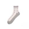 Women's Spring and Summer New Simple Business Thin Vertical Glass Fiber Mid Calf Socks