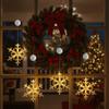 Snowflake Christmas LED Light Suction Cup Design Window Ornaments  Xmas Decorations