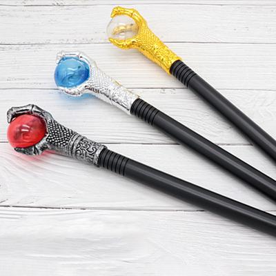 New! Halloween Scepter Cane Prop Decoration Claw With Ball Wizard Witch Wand Kids Cosplay Dress Up